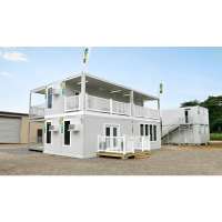 Outdoor Shop Restaurant 20TF 40TF Prefab Home Flatpack Shipping Container House From Cdph