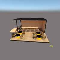 Container prefab restaurant Outdoor fast food 20ft mobile container coffee shop design