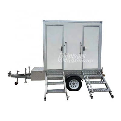 Outdoor mobile bathroom portable restroom trailers portable toilets for sale